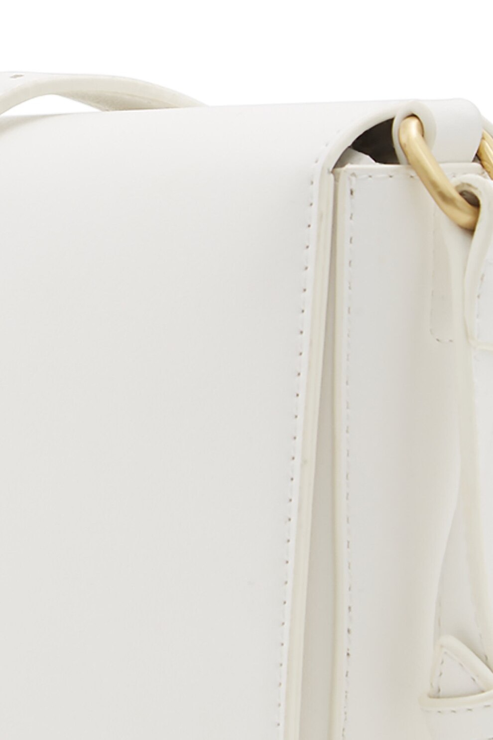 Aldo, Geanta crossbody de piele ecologica Praets, Alb eMAG.ro