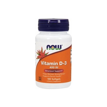 Supliment nutritiv Now, Vitamina D-3, 400 IU, 180 capsule moi Supliment nutritiv Now, Vitamina D-3, 400 IU, 180 capsule moi