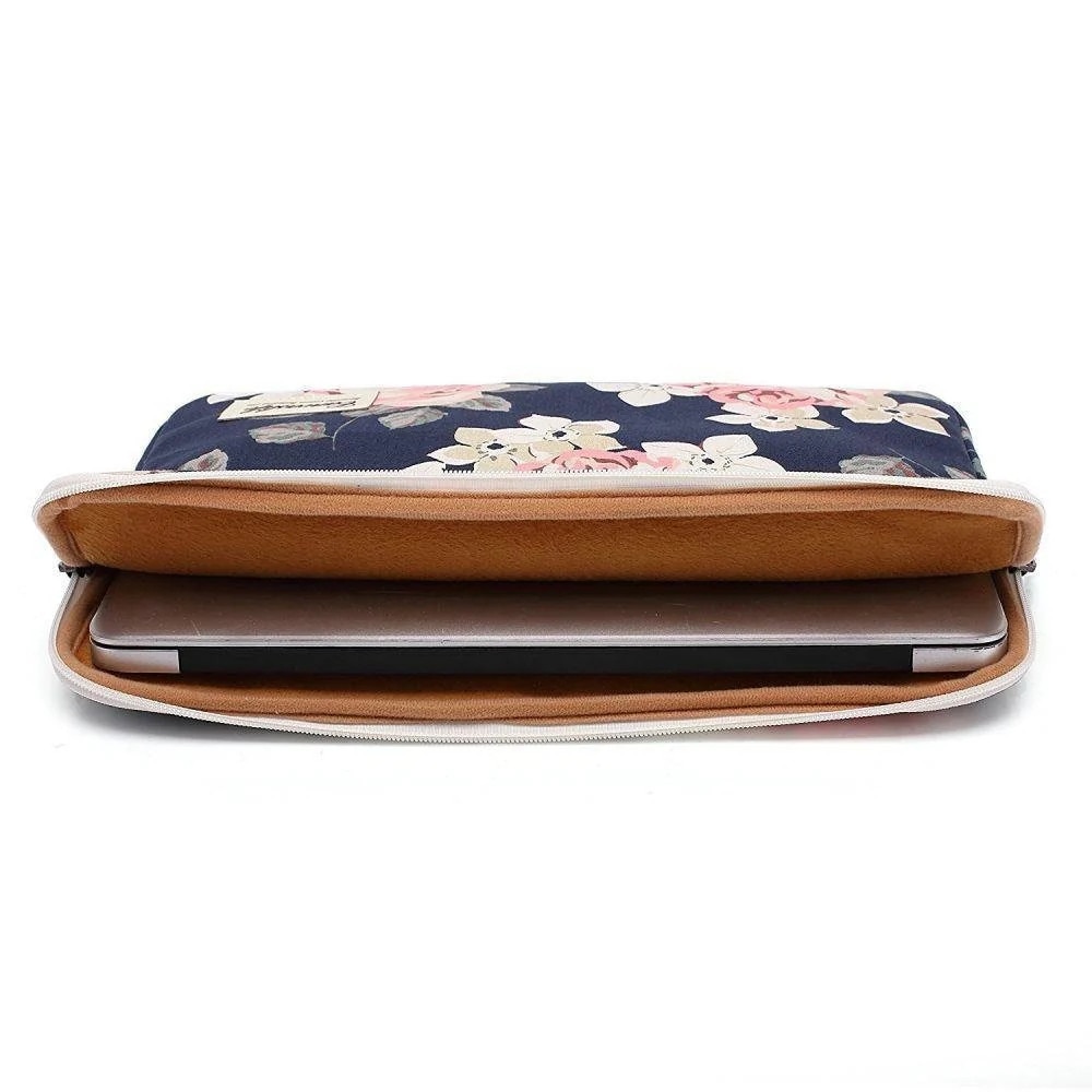 Husa laptop Canvaslife Sleeve 15/16 inch Navy Rose