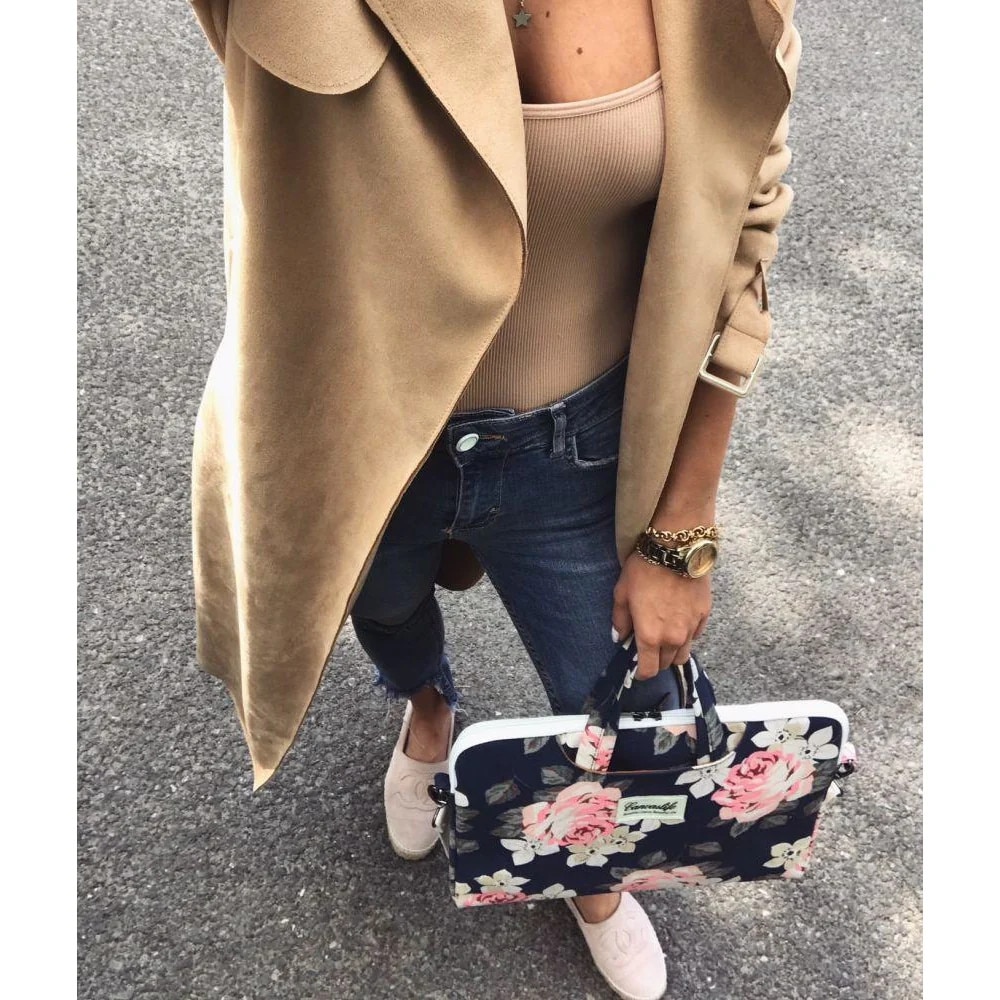 Husa laptop Canvaslife Sleeve 15/16 inch Navy Rose