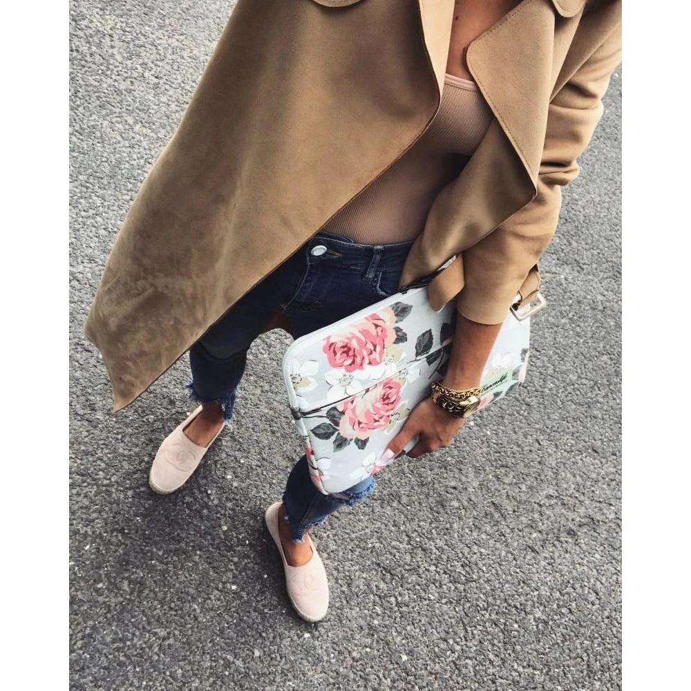Husa laptop Canvaslife Sleeve 15/16 inch Navy Rose