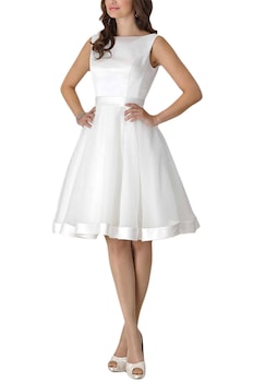бяла рокля зара