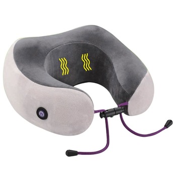 Perna de gat cu masaj, Zola®, ideala pentru masaj sau pentru calatorii, gri Perna de gat cu masaj, Zola®, ideala pentru masaj sau pentru calatorii, gri