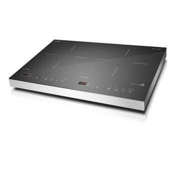 Plita electrica cu inductie CASO S-Line 3500, 3500 W, 12 Trepte de putere, Control digital, Protectie supraincalzire, Timer, Negru/Inox Plita electrica cu inductie CASO S-Line 3500, 3500 W, 12 Trepte de putere, Control digital, Protectie supraincalzire, Timer, Negru/Inox