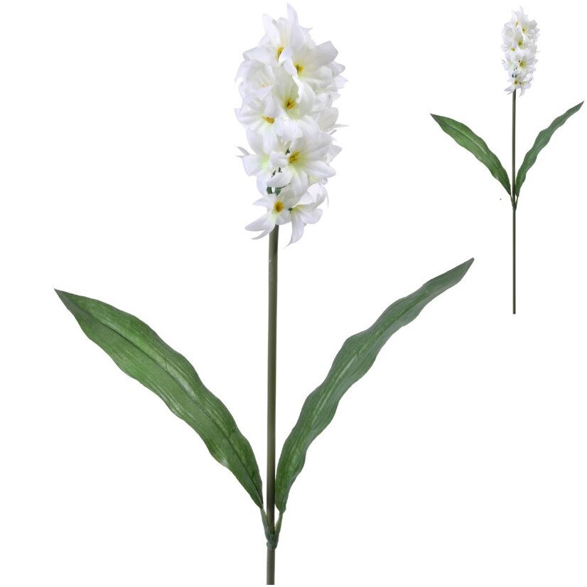 Zambila alba artificiala, Zola®, 53 cm