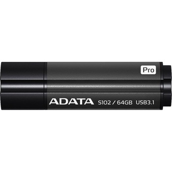 Memorie USB ADATA S102 Pro, 64GB, USB 3.1, Gri Memorie USB ADATA S102 Pro, 64GB, USB 3.1, Gri