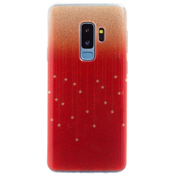 Husa Fashion Samsung Galaxy S9 Plus, Glitter Rosie Husa Fashion Samsung Galaxy S9 Plus, Glitter Rosie