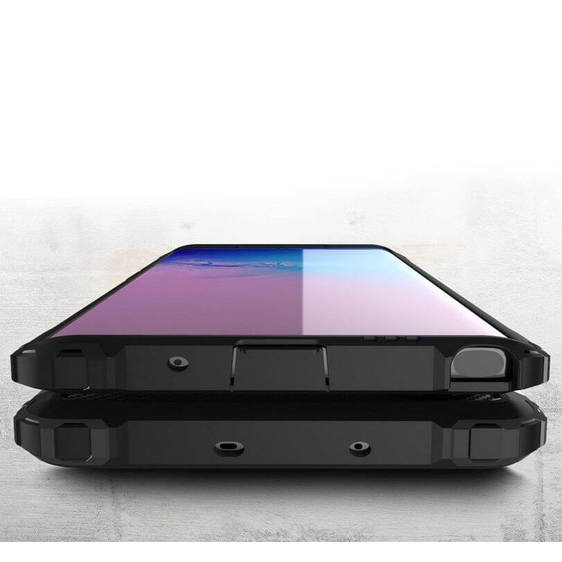 Husa Samsung Galaxy Note 10, Hybrid Armor Rugged Bumper, Negru
