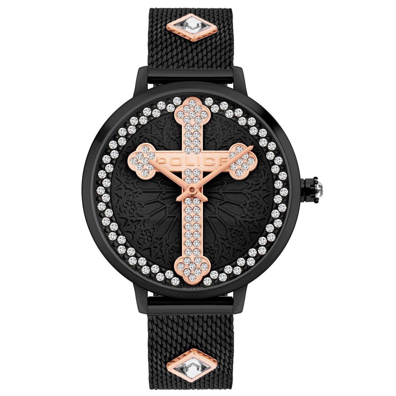 Ceas de dama Police PL16031MSB.02MMA Socotra, 36mm, 3ATM, Negru