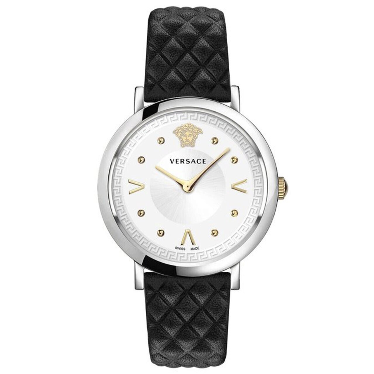 Ceas de dama Versace VEVD00119 Pop Chic, 36mm, 5ATM, Argintiu