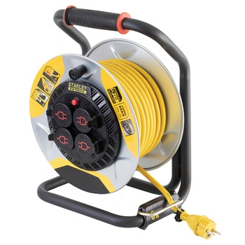 Derulator Stanley, 40m, IP44, H07RN-F 3G1,5, 3200W Derulator Stanley, 40m, IP44, H07RN-F 3G1,5, 3200W