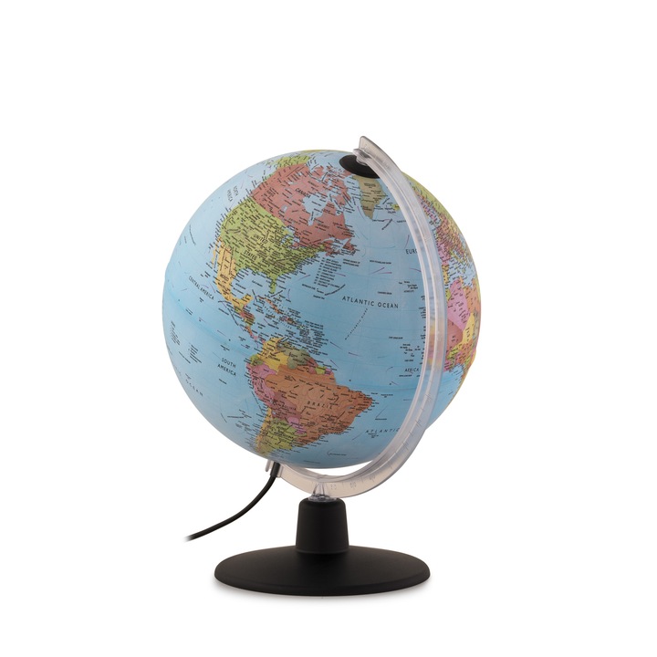 Glob iluminat 25 cm Night&Day, cerul noptii cand este aprins, USB, aplicatie realitate augmentata