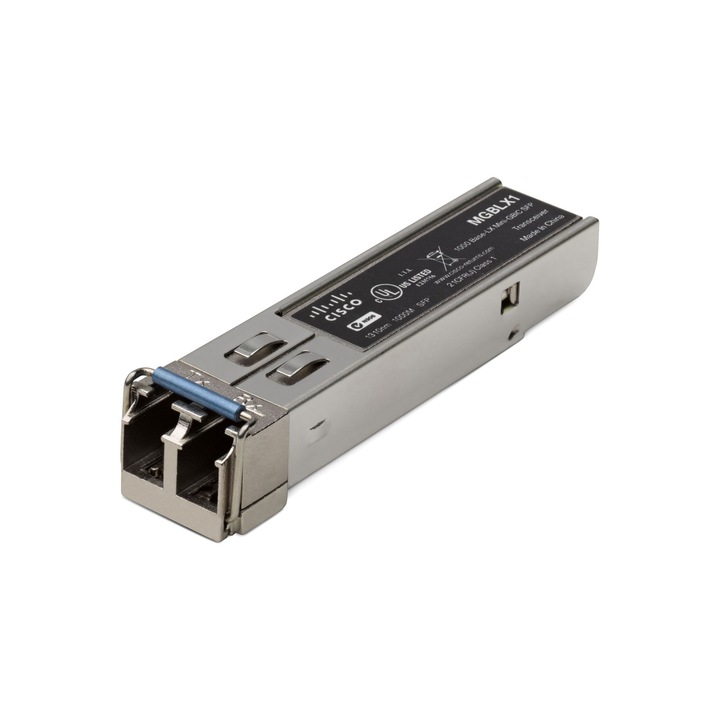 Kapcsolótartozék Cisco 1000Base LX SFP -1310 NM modul, 10 K-ig támogatás - Mgblx1