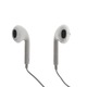 Слушалки за поставяне в ушите, С микрофон, За телефон, Кабелен контрол на силата на звука, 3,5 мм стерео жак конектор, 95 см кабел, Бял