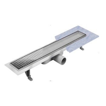 Rigola dus pardoseala,Techman DUO,Lungime 70 cm,reversibila,grila faiantabila,cuva inox AISI304 Rigola dus pardoseala,Techman DUO,Lungime 70 cm,reversibila,grila faiantabila,cuva inox AISI304