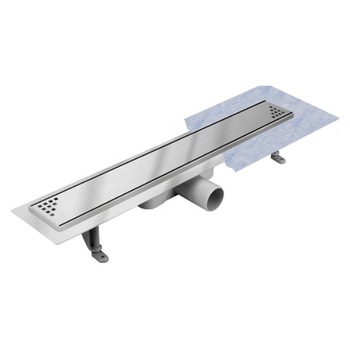 Rigola dus pardoseala,Techman Quadro,Lungime 80 cm,reversibila,grila faiantabila ,cuva inox AISI304 Rigola dus pardoseala,Techman Quadro,Lungime 80 cm,reversibila,grila faiantabila ,cuva inox AISI304