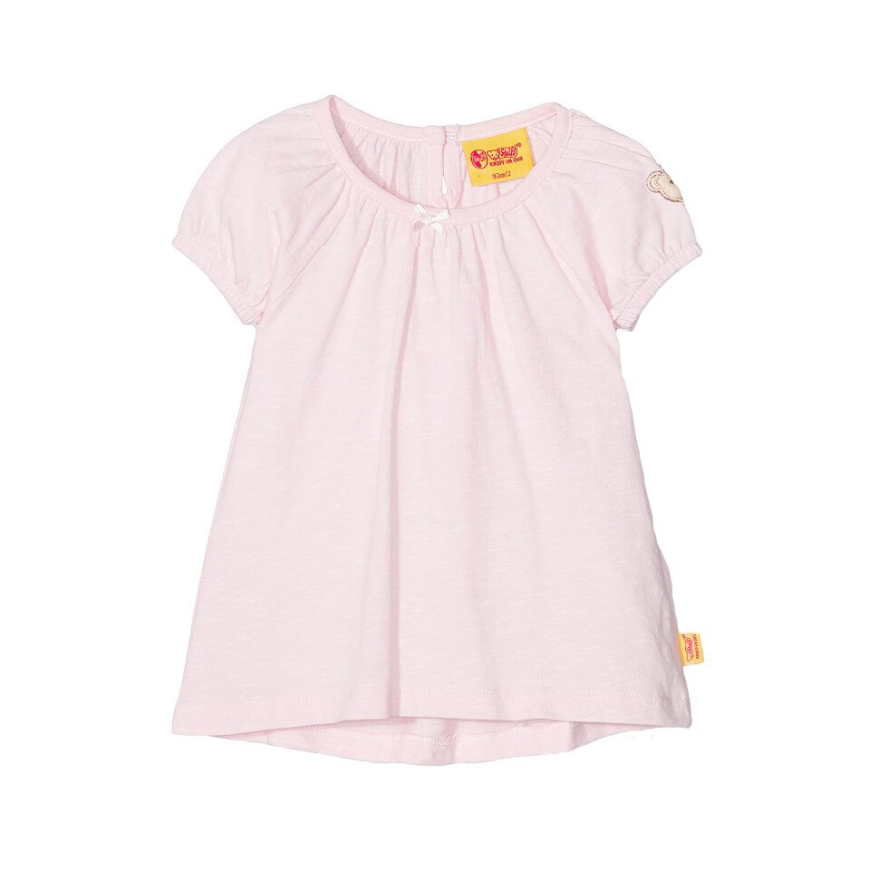 Tricou bumbac Steiff fete, roz deschis, marimea 92 cm, 2 ani