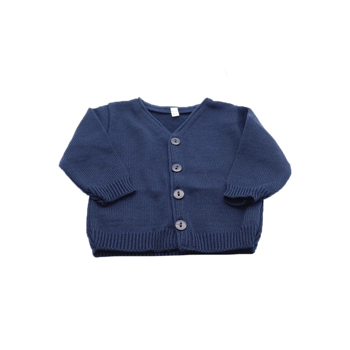 Cardigan maneca lunga pentru baieti NN, Bleumarin