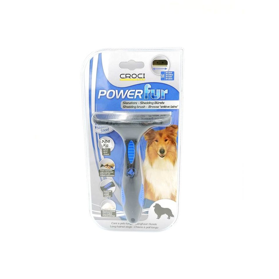 Perie caine, pentru par lung, talie medie si mare, PowerFur, Croci, C6067190