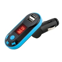 modulator fm bluetooth cu telecomanda 2 usb wireless radio mp3 mini-jack card microsd imagen 42_0_
0