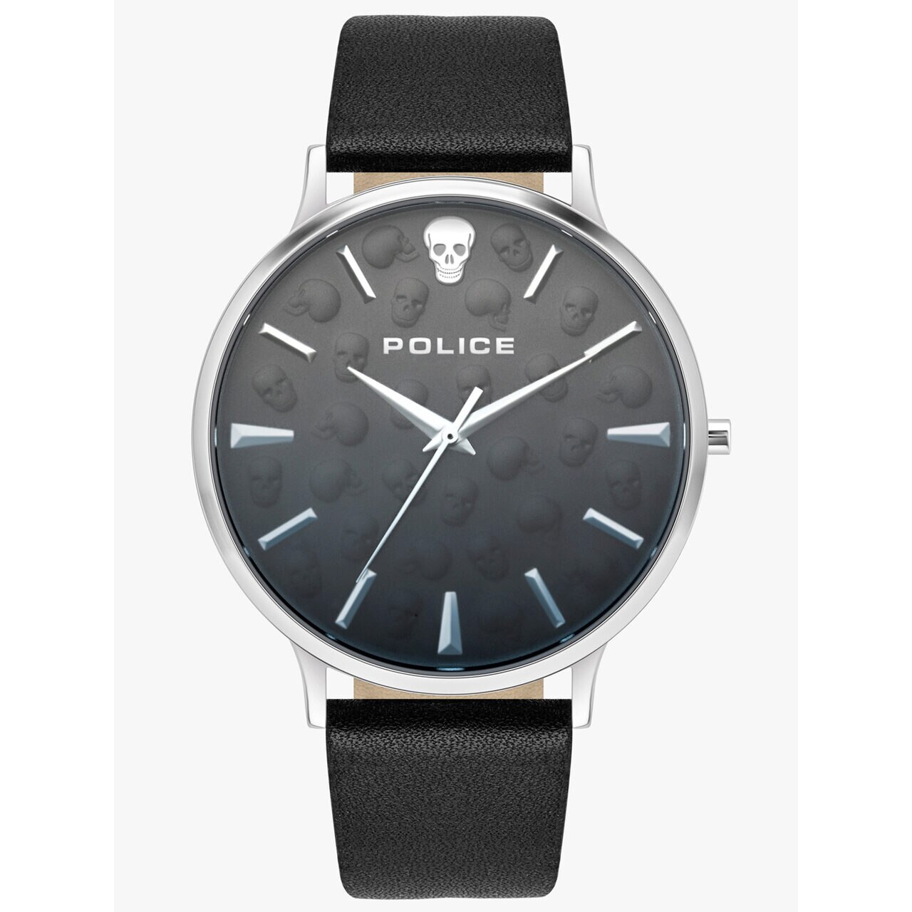 Ceas barbatesc Police PL16023JS.02 Tasman, 42mm, 3ATM, Argintiu
