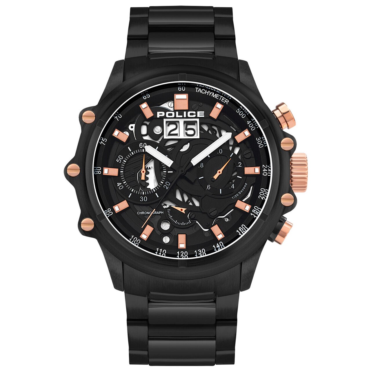 Ceas barbatesc Police PL16018JSB.02M Luang, 48mm, 10ATM, Negru