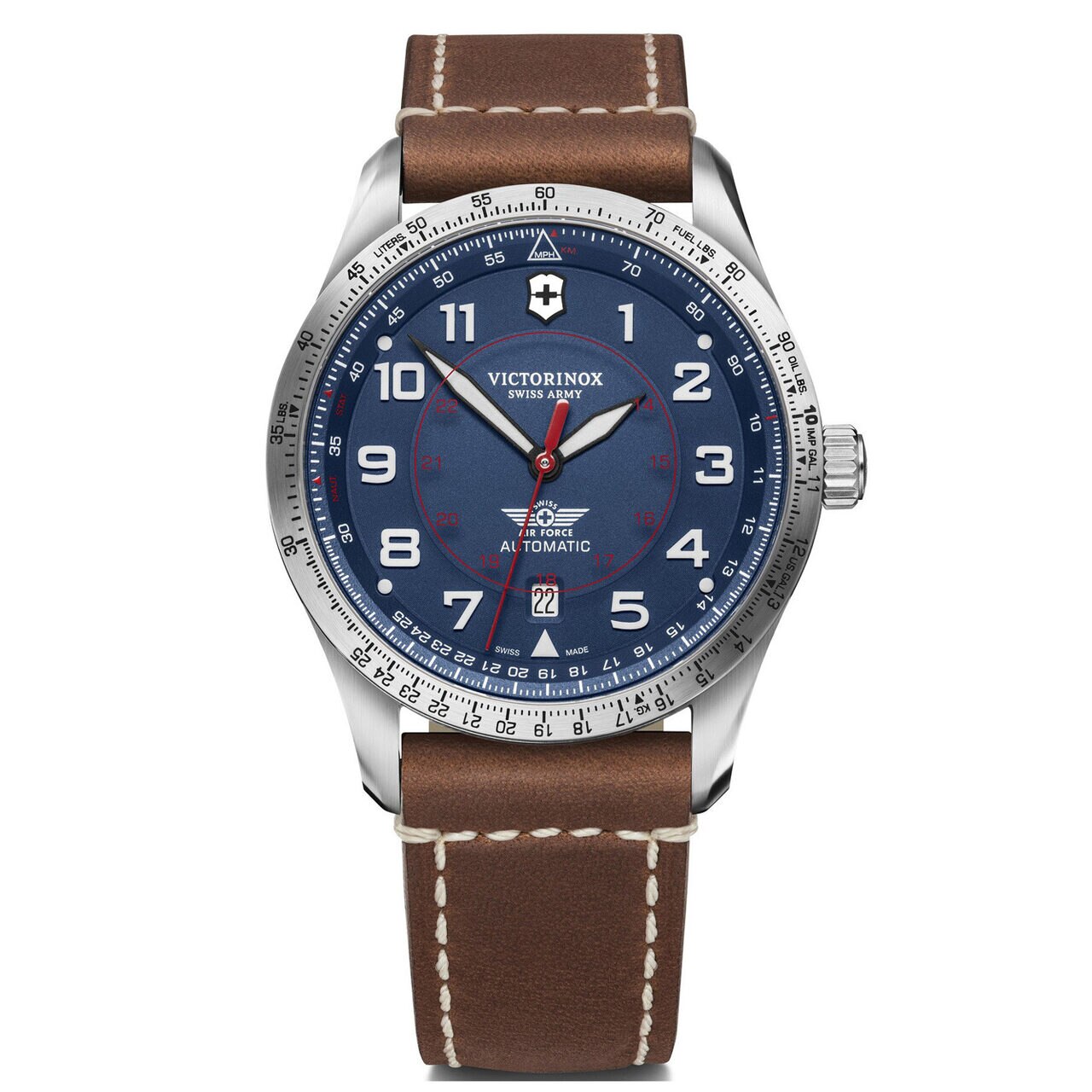 Ceas barbatesc Victorinox 241887 Airboss, 40mm, 10ATM, Argintiu