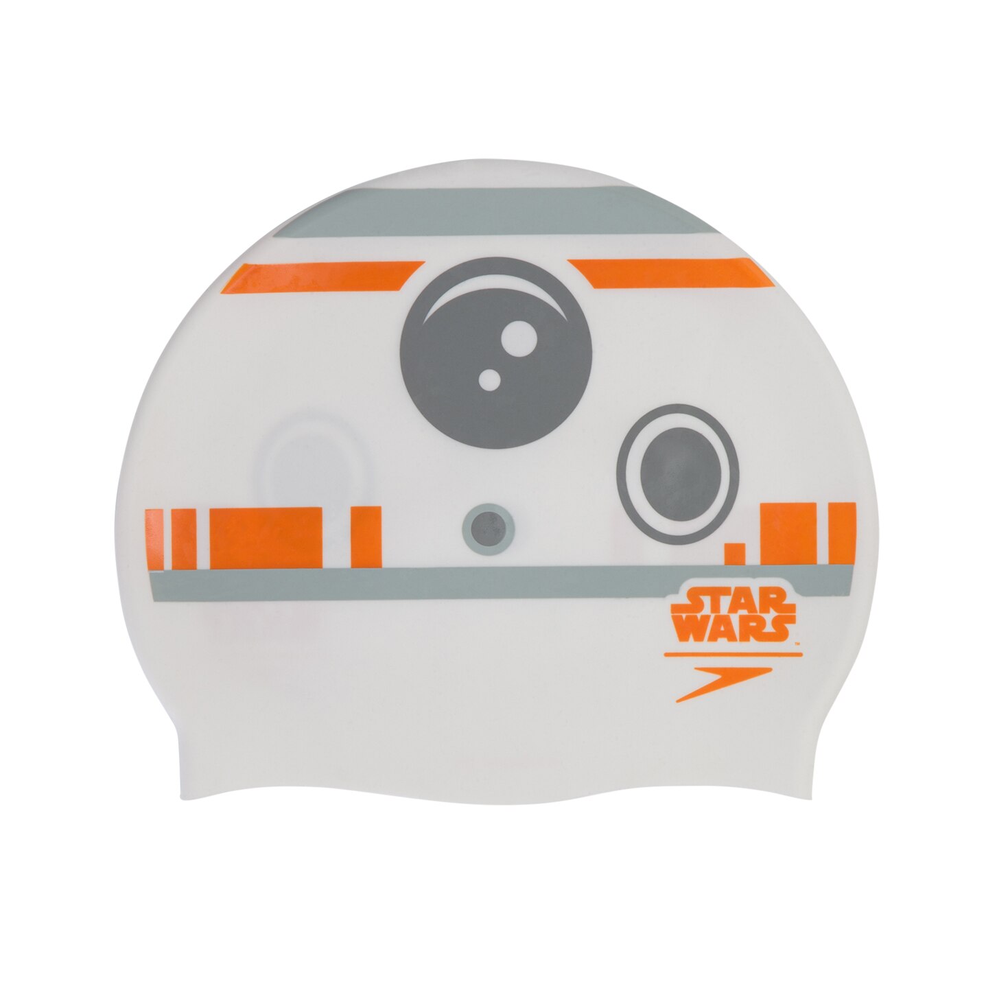 Casca inot pentru copii Speedo Disney BB-8 Slogan gri/alb