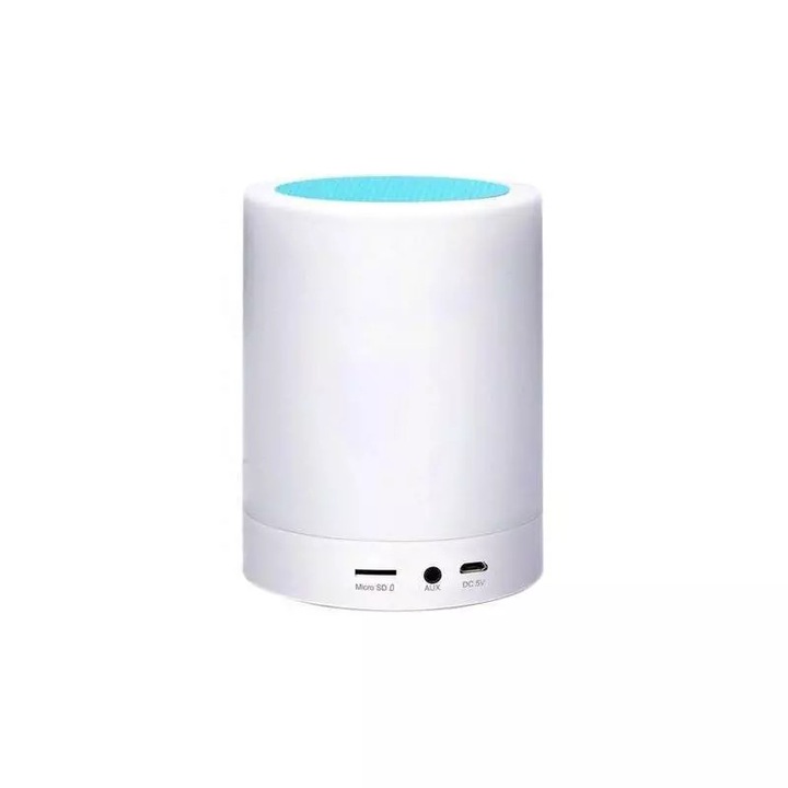 Boxa portabila bluetooth, lampa de veghe, SIKS®, suporta AUX, Card Micro