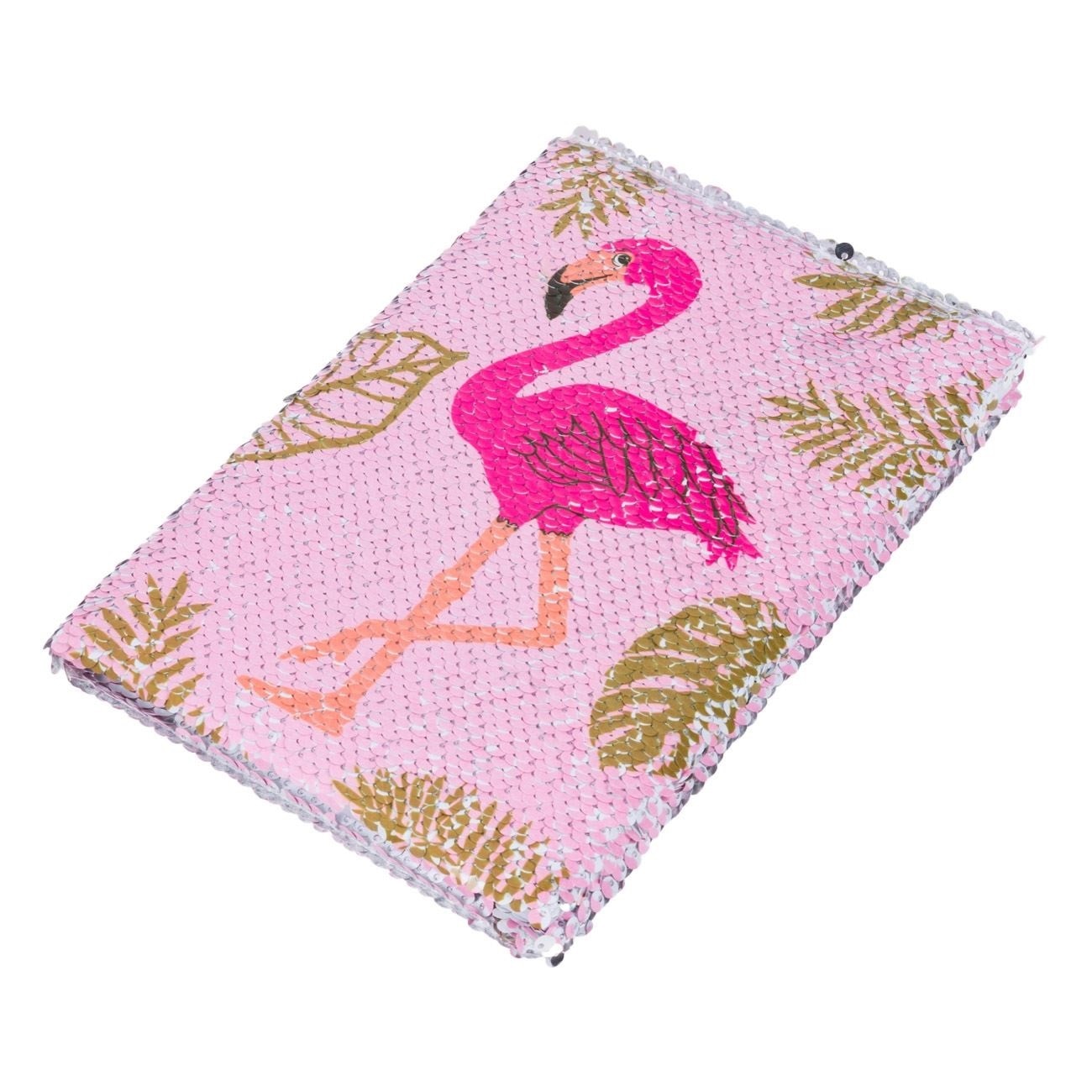 Agenda pentru copii, Zola®, Flamingo , paiete reversibile, 80 file