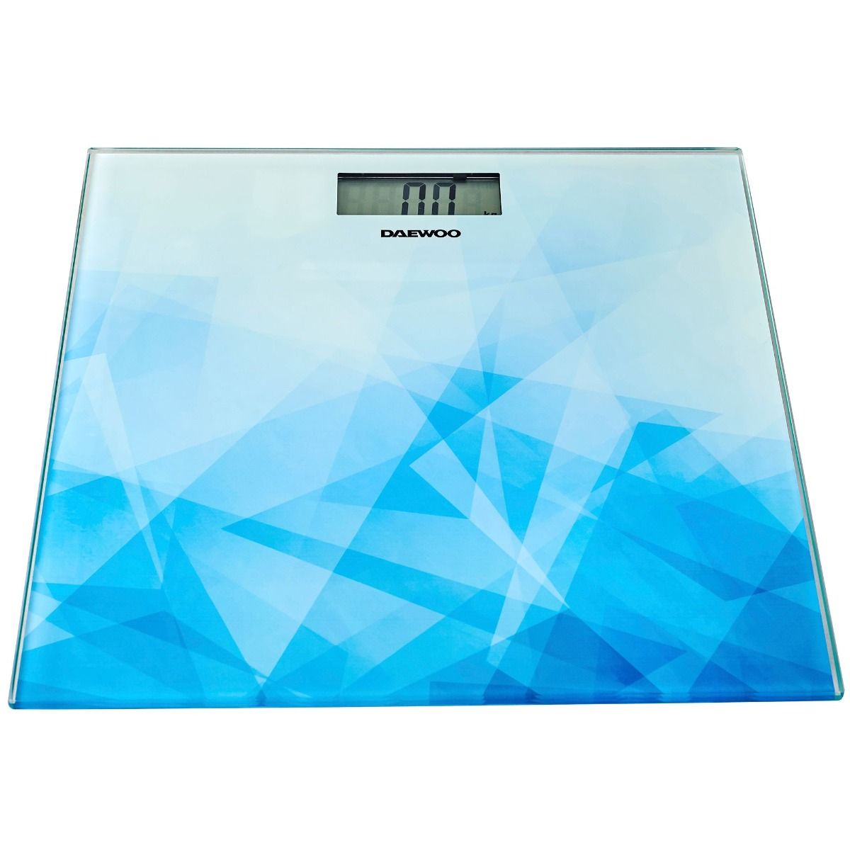 Cantar electronic de persoane DBS210AB Daewoo, 150 kg, Sticla, Albastru