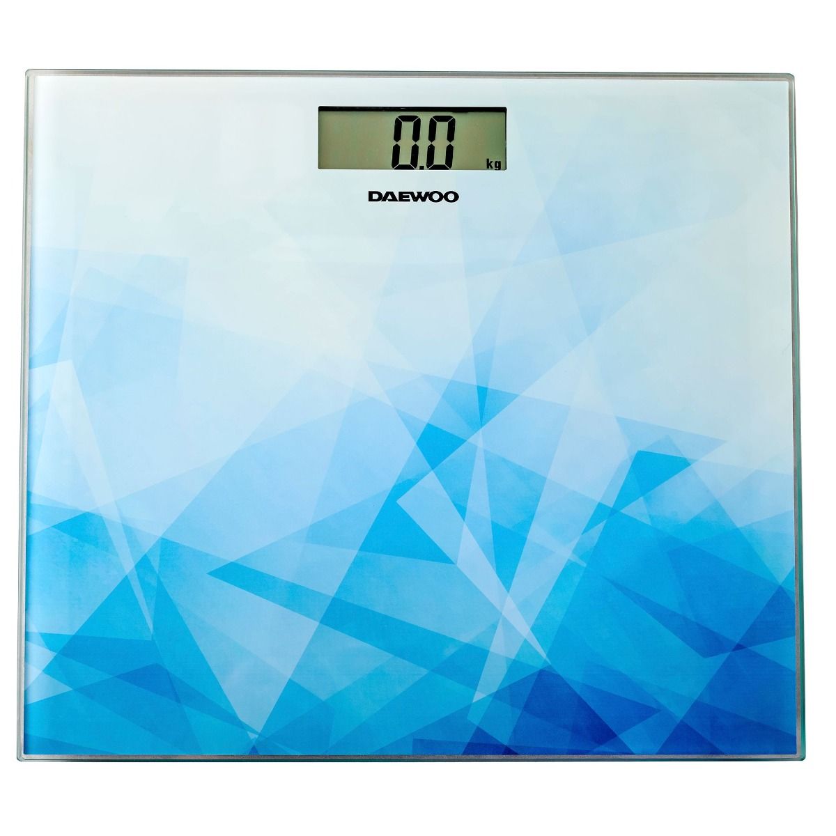 Cantar electronic de persoane DBS210AB Daewoo, 150 kg, Sticla, Albastru, digital