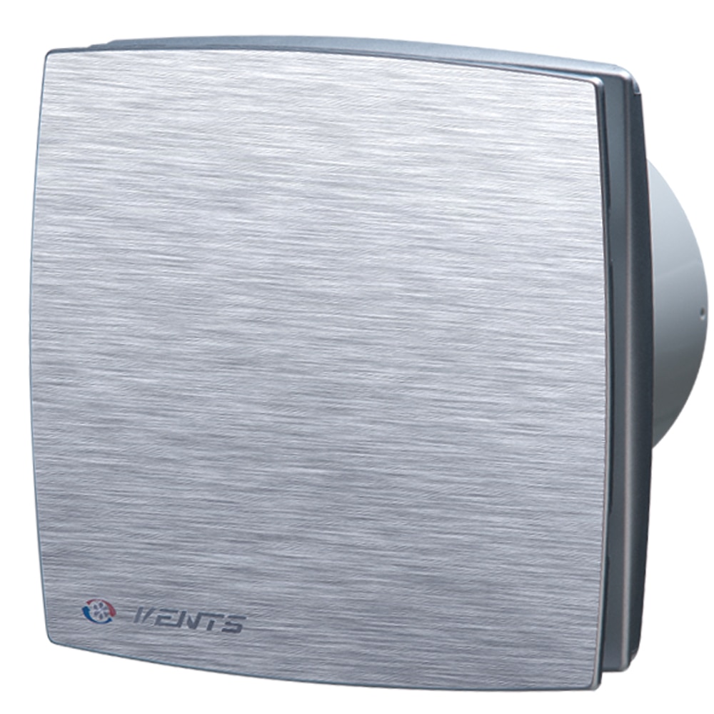 Ventilator VENTS 150LDA alu mat, axial, decorativ, diametru 150mm, finisaj aluminiu