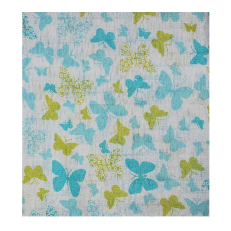 Scutec bumbac, Butterfly, turcoaz, 80 x 70 cm