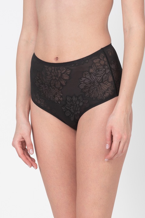 Triumph, Chiloti cu talie inalta Fit Smart, Negru