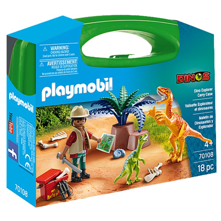 Playmobil Dinos - Hordozható készlet - Dinoszauruszok