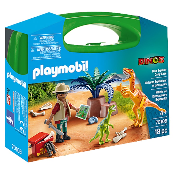 Playmobil Dinos - Set portabil - Dinozauri