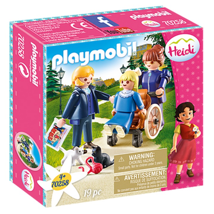 Playmobil Heidi Játékkészlet - Clara apukájával és Rottenmeier kisasszonnyal