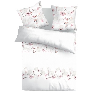 Lenjerie de pat pentru 2 persoane Mary Dilios, 100% bumbac ranforce, 4 piese Lenjerie de pat pentru 2 persoane Mary Dilios, 100% bumbac ranforce, 4 piese