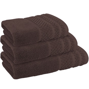 Set 3 prosoape Bamboo Zero Twist Dilios, 50% fibre bambus, 50% bumbac / fibre nerasucite, 550 GSM, 30x50 / 50x90 / 70x140 cm, maro Set 3 prosoape Bamboo Zero Twist Dilios, 50% fibre bambus, 50% bumbac / fibre nerasucite, 550 GSM, 30x50 / 50x90 / 70x140 cm, maro