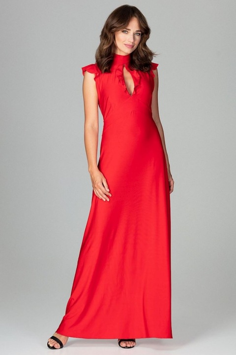 Rochie de zi model 120756 Lenitif, Rosu, M INTL