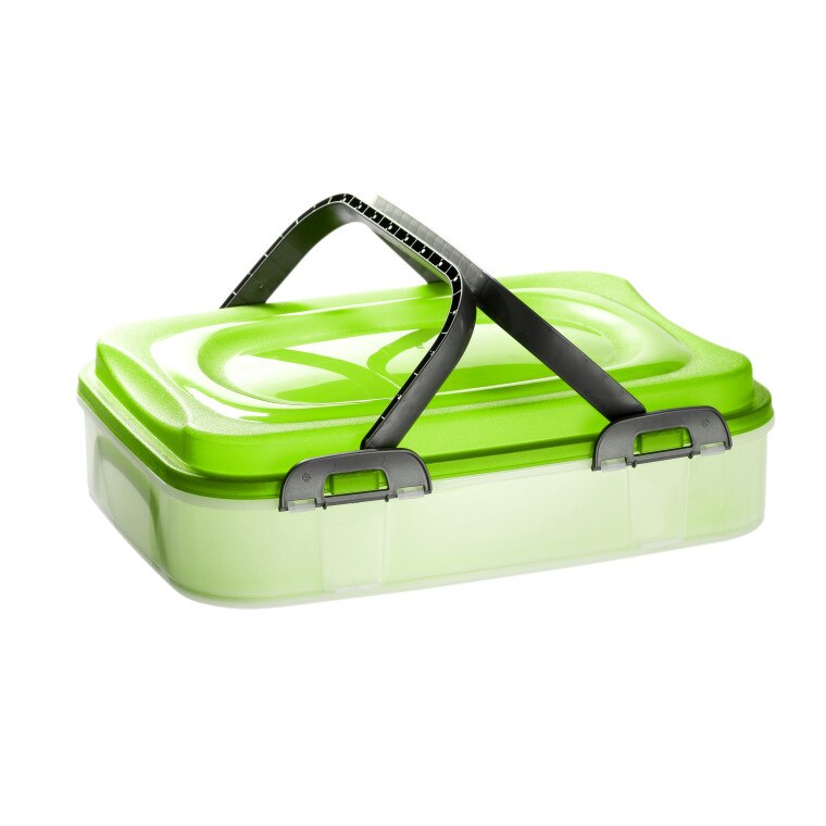 Cutie transport prajituri, Dolce, Domotti, verde