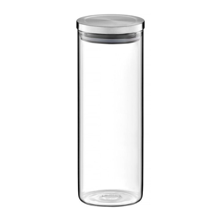 Borcan depozitare cu capac metalic 1.8L, Ambition Roxy