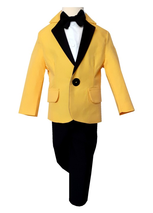 Costum Ocazie Galben / Negru Ptk