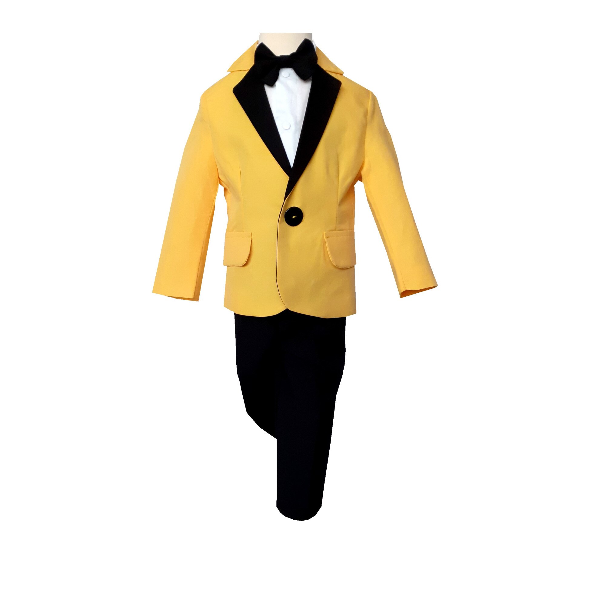 Costum Ocazie Galben / Negru Ptk