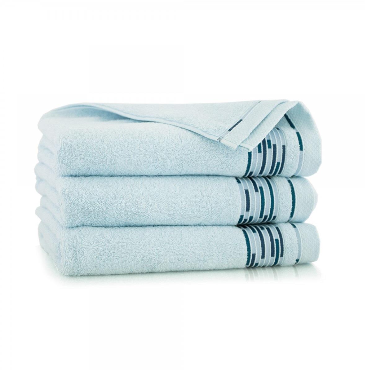 Prosop baie GRAFIK, Zwoltex 70x140, 100% bumbac egiptean, albastru