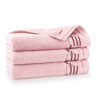 Prosop baie GRAFIK, Zwoltex, 50x90, 100% bumbac egiptean, carnatie Prosop baie GRAFIK, Zwoltex, 50x90, 100% bumbac egiptean, carnatie