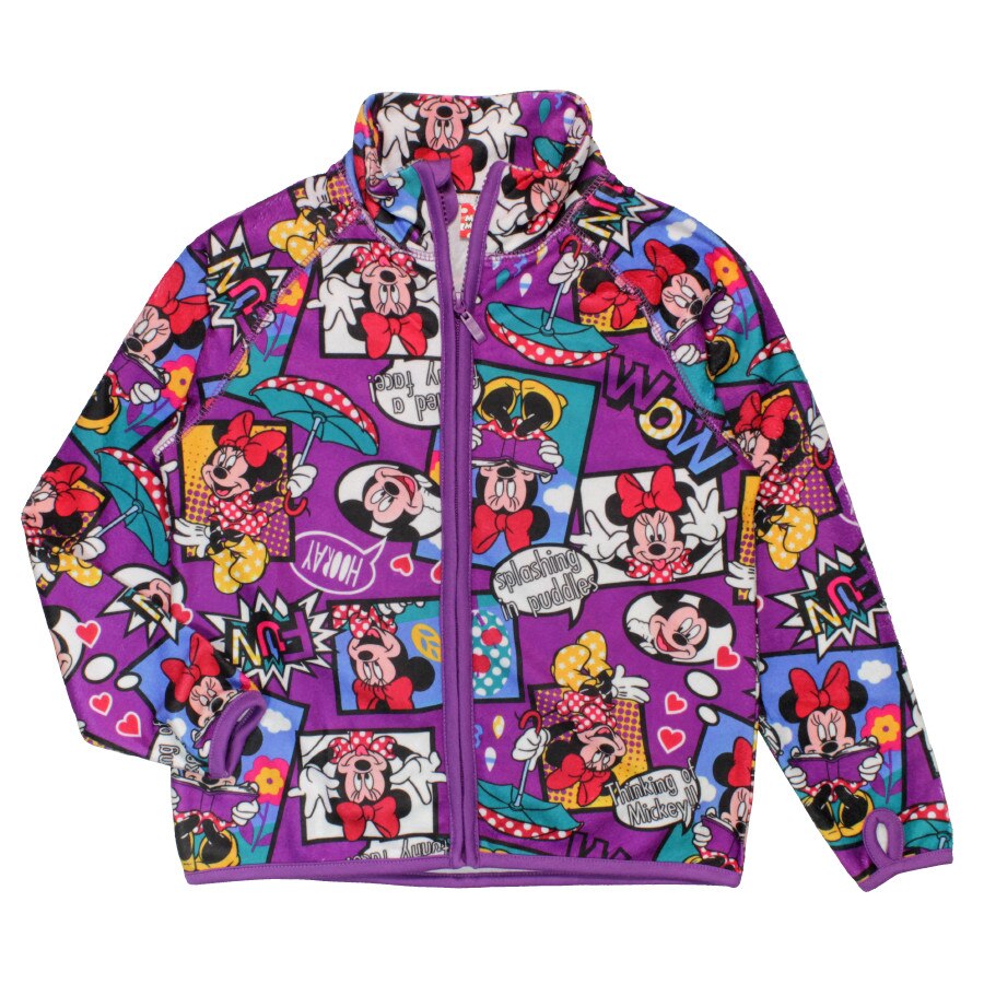 Hanorac din polar pentru fetite Disney Minnie Mouse DISMF 52182389, Multicolor