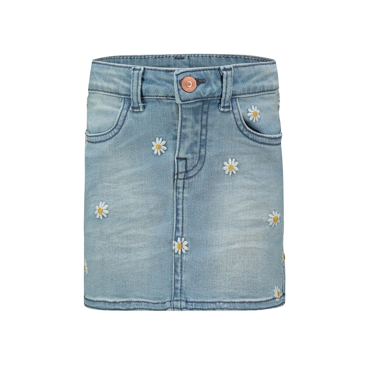 Fusta fetite, Noppies, cu floricele, Cutler, albastra