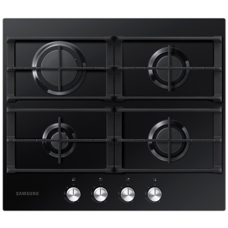 Plita incorporabila Samsung NA64H3000AK/EO, 4 arzatoare, Gaz, Sticla Neagra